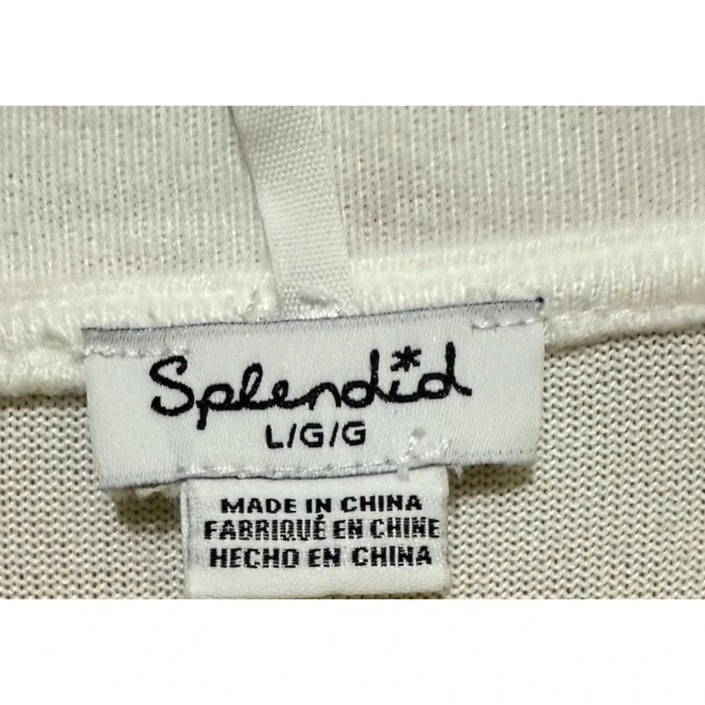 Splendid Lavender & White Tie-dye Soft Wide‎ Boatneck Size Large EUC